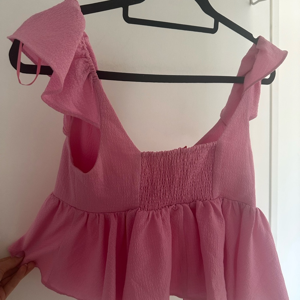Pink Ruffle Summer Top - Picture 4 of 4